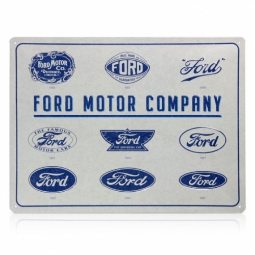 Ford lemeztábla, Ford logó evolution lemeztábla, 30 x 40 cm