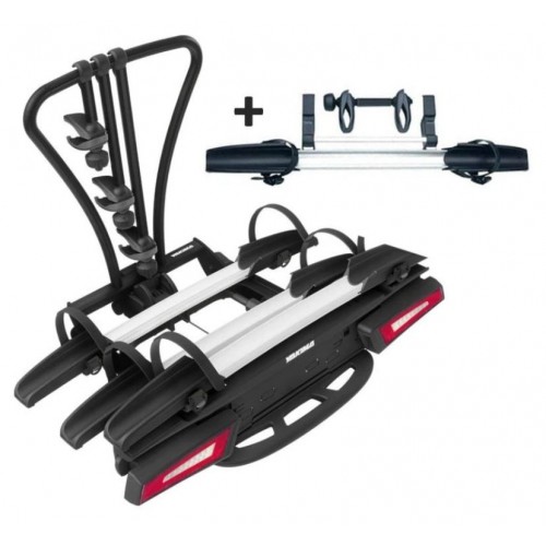 Yakima JustClick 3+1 Evo Black kerékpártartó vonóhorogra, e-Bike kerékpárszállító